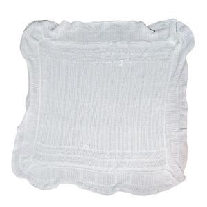 Vintage Friemanit Baby Recieving Blanket White Waffle Weave Acrylic Greece